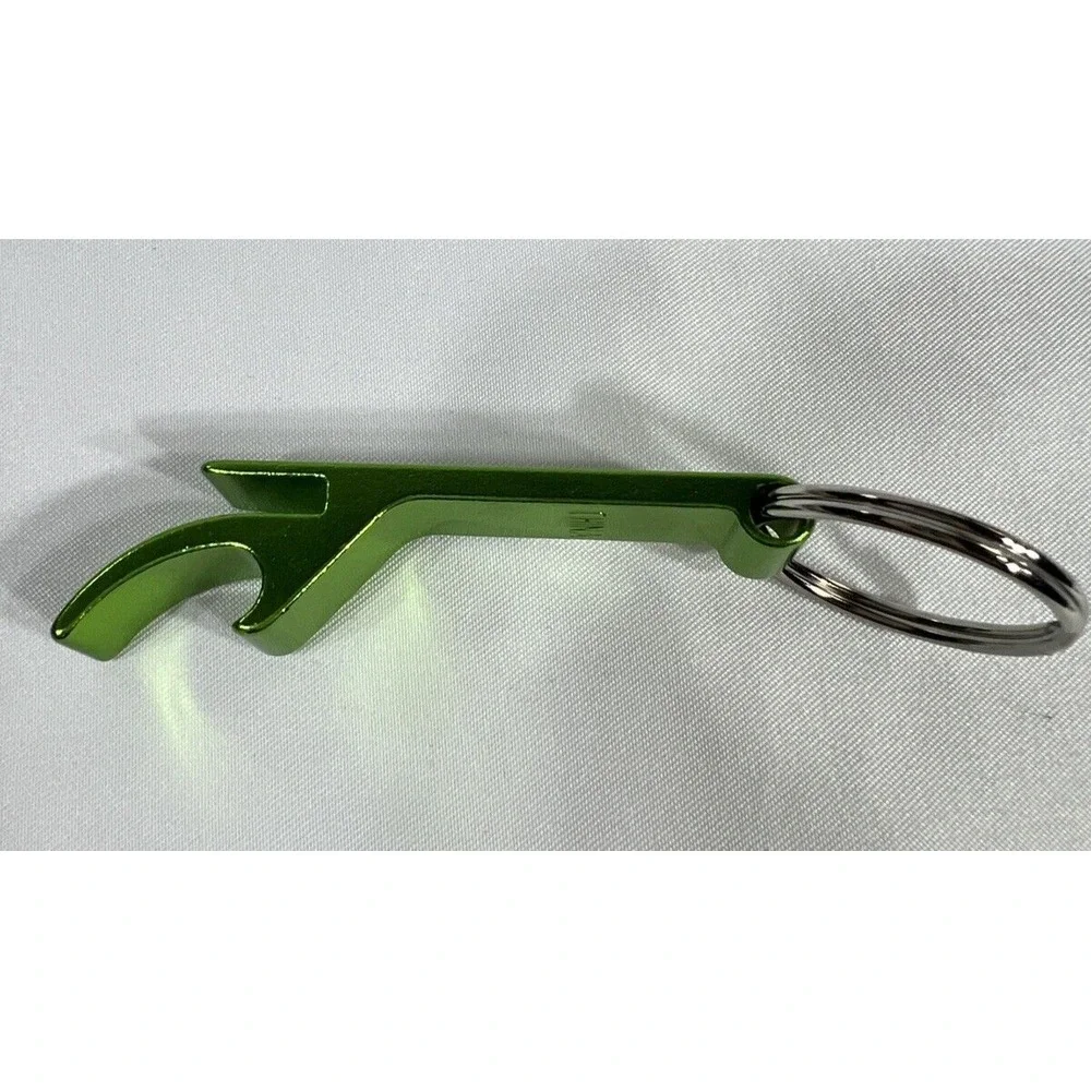 Bud Light Lime Bottle Opener Keychain Set of 2 Green Metallic Aluminum New